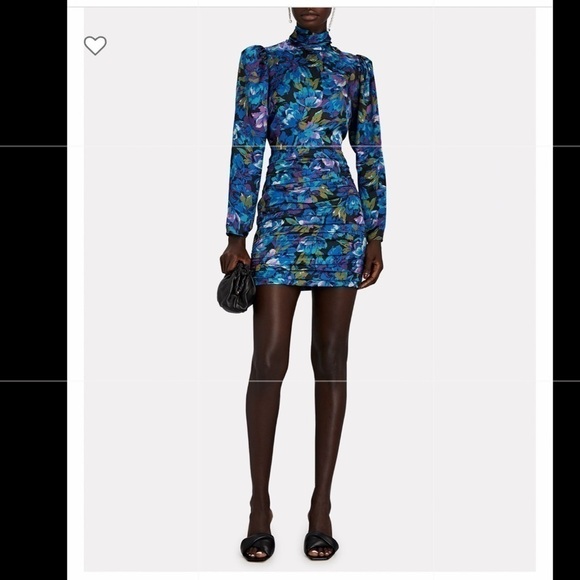 RONNY KOBO Annika Floral High Neck Mini Dress - Picture 1 of 16